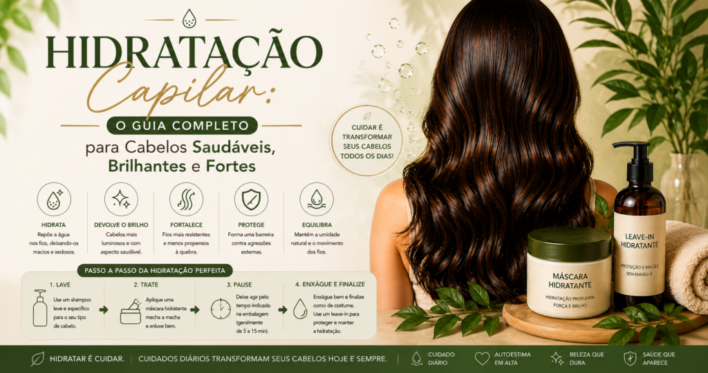 Hidratação Capilar: O Guia Completo para Cabelos Saudáveis, Brilhantes e Fortes