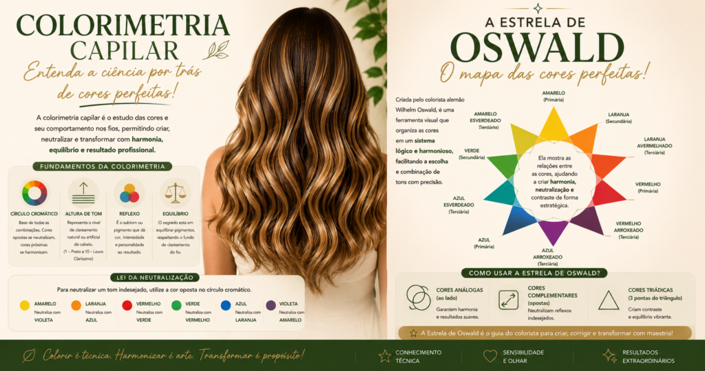 Colorimetria Capilar e a Estrela de Oswald: O Guia Completo para Profissionais